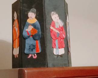 Vintage Chinese Immortals Octagonal Box