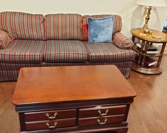 Living room Furniture
Sherrill Sofa 
Riverside Furniture 2 Drawer Storage Coffee Table 