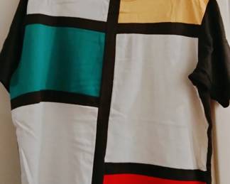 Vintage 1980's Color Block Top
