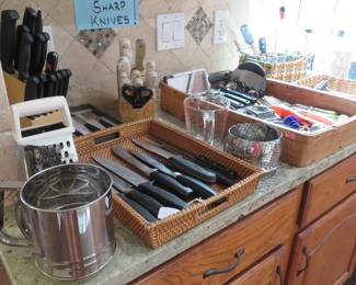 Knives, kitchen utensils