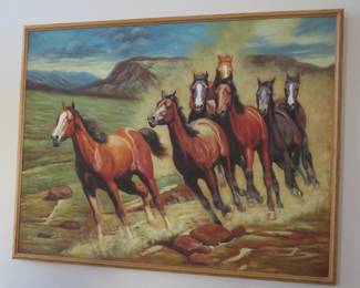 Wild horses art