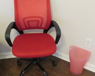 Red desk chair