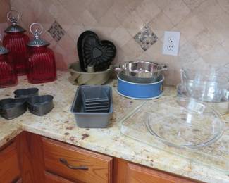 Canisters, baking dishes