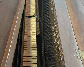 Inside of piano