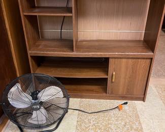 Tv stand and fan
