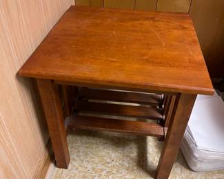 Small table. 