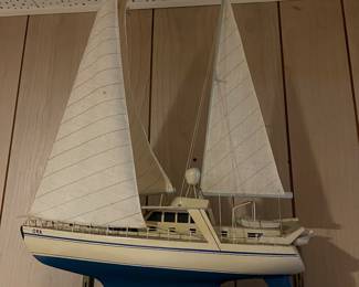 This boat model of  "Ora" is boat model made by Vaclav Niedermertl, a master model maker. Vaclav has dedicated his life to building boat and ship models, and his incredible skills have earned him numerous prestigious awards  in his home country, the Czech Republic.