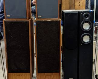 Harman Kardon HK-20 Speakers 17-18",
Realistic Floor Speakers,
Theatre Logic T24-50L Speakers, 39-40"