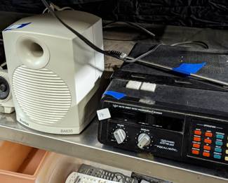 Boston BA635 Speaker. Lg & 2 Small, White, Realistic Pro-2020 Scanner, 20 Channel