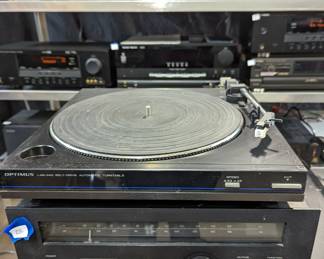 Optimus LAB-340 Turntable, Belt Drive Turntable, Belt Drive,
MCS Series 3700 Modular Component System Tuner AM/FM MCS was a house brand for JC Penney, and most of their audio systems were built by Matsushita (Technics/Panasonic). A few were built by NEC and Marantz