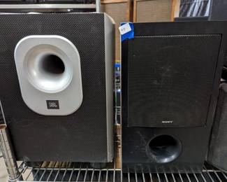 JBL PSW-D110 Powered 10" Subwoofer,
Sony SS-WS102 Speaker ( only 1)