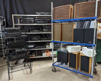 Receivers, speakers, audio racks. ..