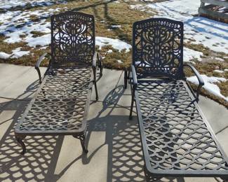 Hanamint cast aluminum patio set