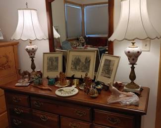 Pair of Czechoslovakian lamps