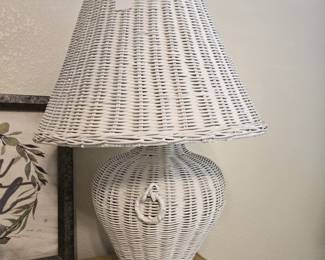 Vintage Wicker Lamp