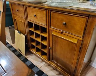 Credenza with Wine Rack