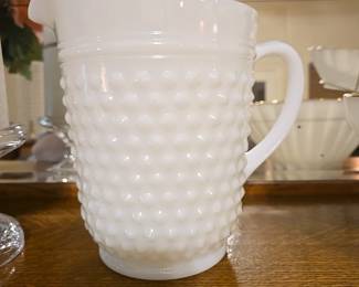 Milk Glass Pitcher 