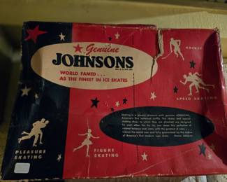 Vintage Ice Skates In Original Box 