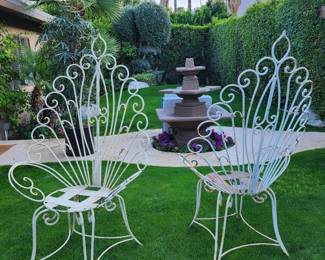 Peacock pair of chairs