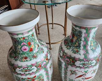 Pair of Giant not for export chinese vases