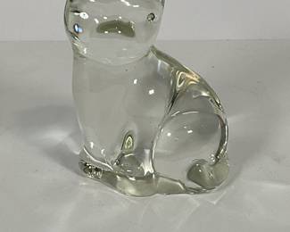 Glass cat Figure