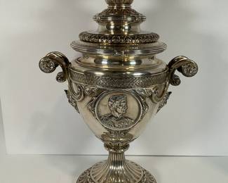 Antique Silver Plated Cup - Lg