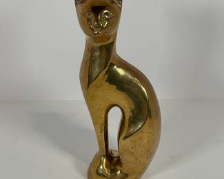Brass Cat Figure