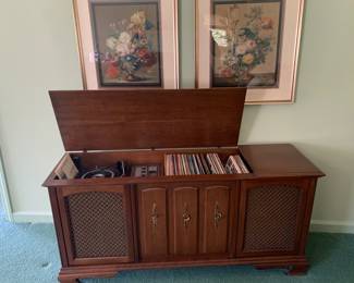 Voice of Music Mid Century Cabinet Record Player
