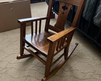 antique oak rocker