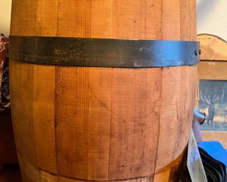 Wood Cask Barrell