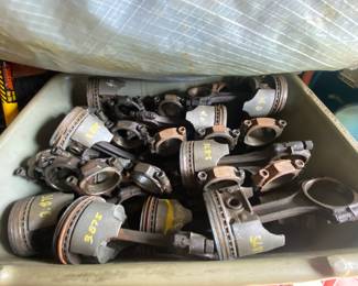 Pistons and Rods (Most Likely Chevy)