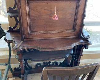 Antique drop down secretary