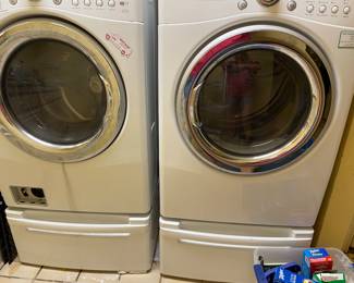 Tromm Front load washer dryer on pedestal