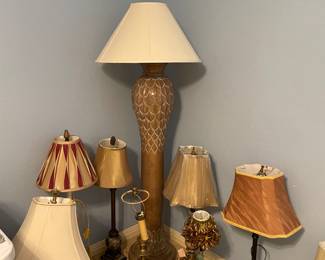 Assortment of table lamps