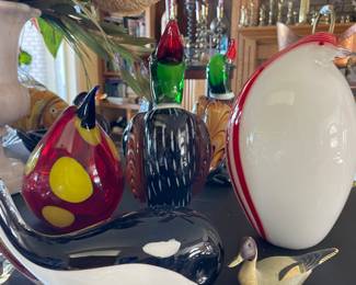 Murano style figurines