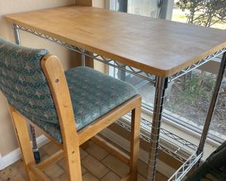 Bar, height, desk, and chair