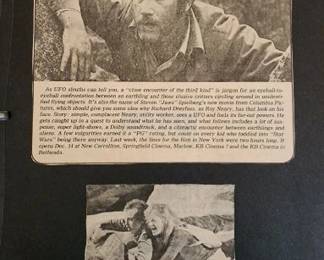 1978 Close Encounters Of The Third Kind Movie Trading Cards