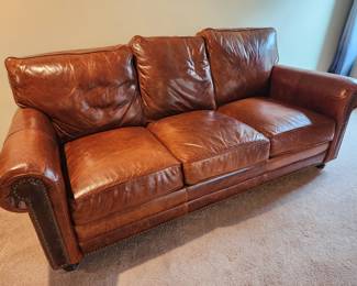 Brown Leather Couch