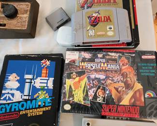 1. The Legend Of ZELDA Super Nintendo Game
2. Super Wrestle Mania Super Nintendo Game 3. Super Nintendo Controllers