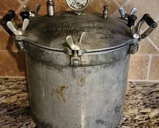 Antique 18 qt. National Gauge Pressure Cooker