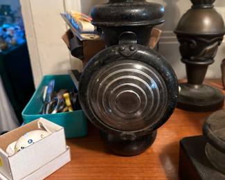 Fabulous 1914 antique auto kerosene headlamp