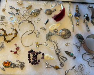 STERLING AND COSTUME JEWELRY