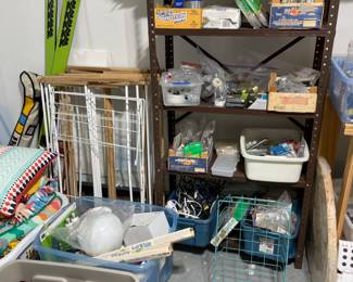 SHELVING, SKIS, DOG GATES, LINENS AND MORE