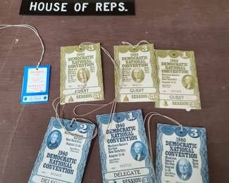 1980 Democratic National Convention Full Guest Delegate Passes
