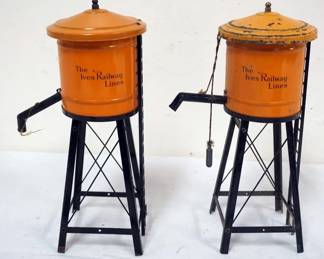 1208 IVES TRAIN O GAUGE TIN WATER TOWER