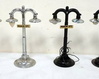 1210 GROUP OF ASSORTED TRAIN O GAUGE METAL STREET LIGHTS