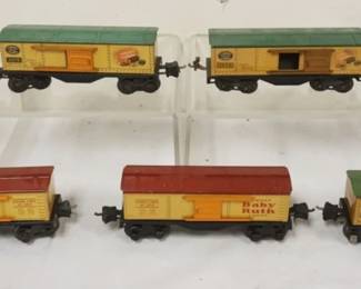 1095 LIONEL TRAIN O GAUGE 7 CARS #2679 BABY RUTH CARS