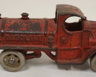 1233 ANTIQUE CAST IRON TOY GASOLINE TRUCK, APPROXIMATELY 5 IN X 2 1/2 IN H