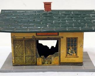 1203 IVES TRAIN TIN FREIGHT STATION