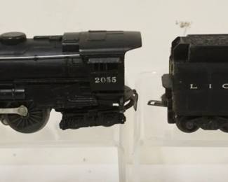 1132A LIONEL TRAIN O GAUGE#2055 LOCOMOTIVE & TENDER